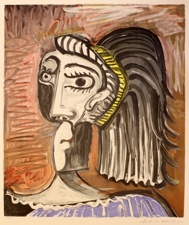 Tete De Femme by Marina Picasso, 1962 lithograph on Arches paper