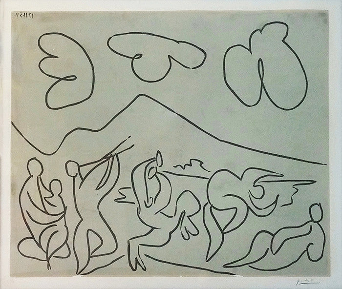 Bacchanale (Bloch 927) by Pablo Picasso, 1959 linocut