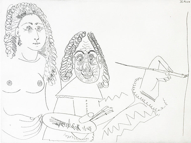 Series 347 (Bloch 1502) by Pablo Picasso, 1968 etching