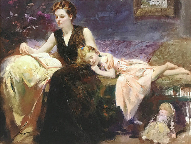 Precious Moments by Pino, giclee on canvas deluxe paper
