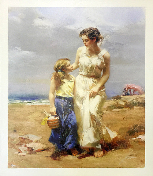 By the Sea by Pino, giclee, on canvas
