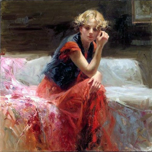 Silent Contemplation by Pino, giclee, on canvas