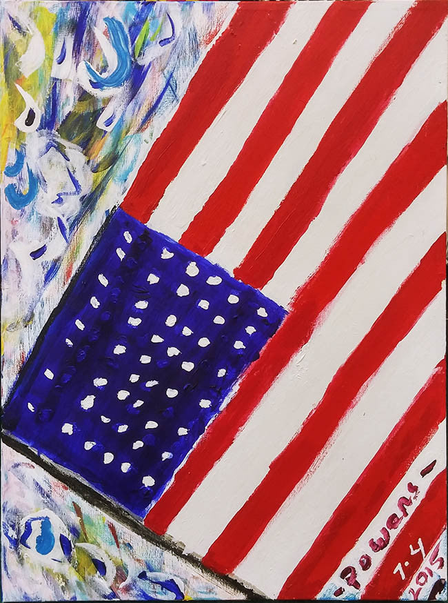 1949 by Jerry Powers, 2015 acrylic on canvas