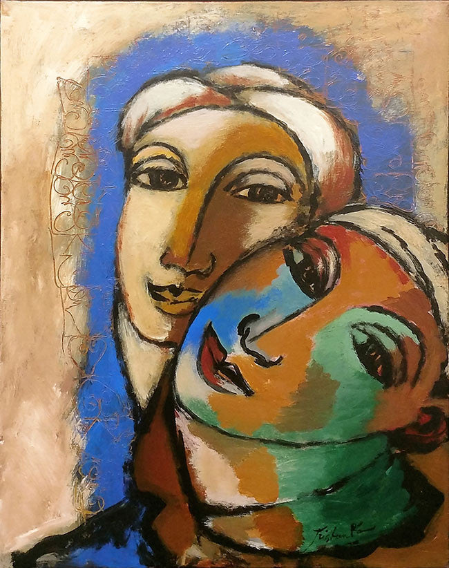 Les Amoureux by Tristan Ra by Artists Misc., 2005 oil on canvas