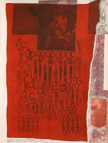 Most Distant Visible Part of the Sea by Robert Rauschenberg, 1979 color silkscreen and collage