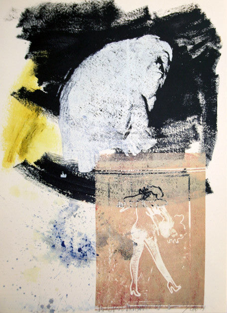 Poise by Robert Rauschenberg, 1991 offset lithograph, printed in colors