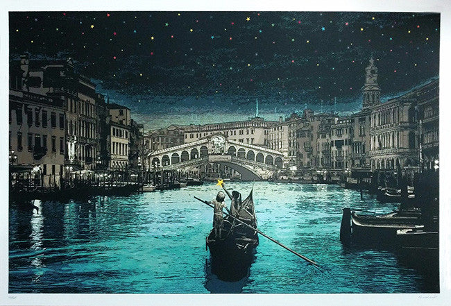 Wish Upon a Star by Roamcouch, 2016 22 color screenprint