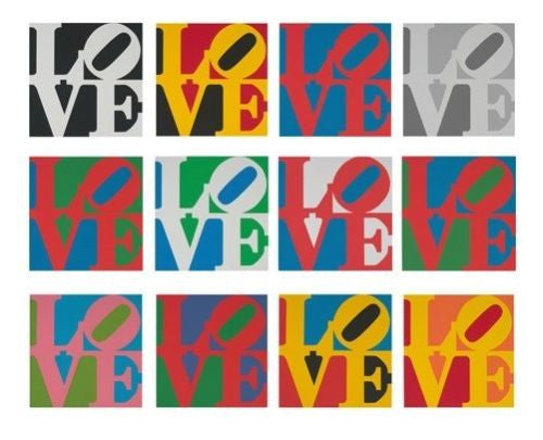BOOK OF LOVE SUITE (PORTFOLIO OF 12) BY ROBERT INDIANA