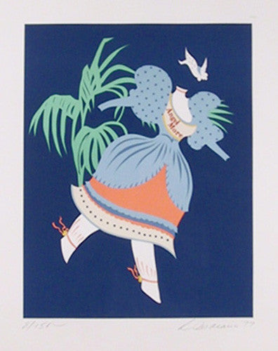 The Angel More by Robert Indiana, 1977 lithograph on Arches paper