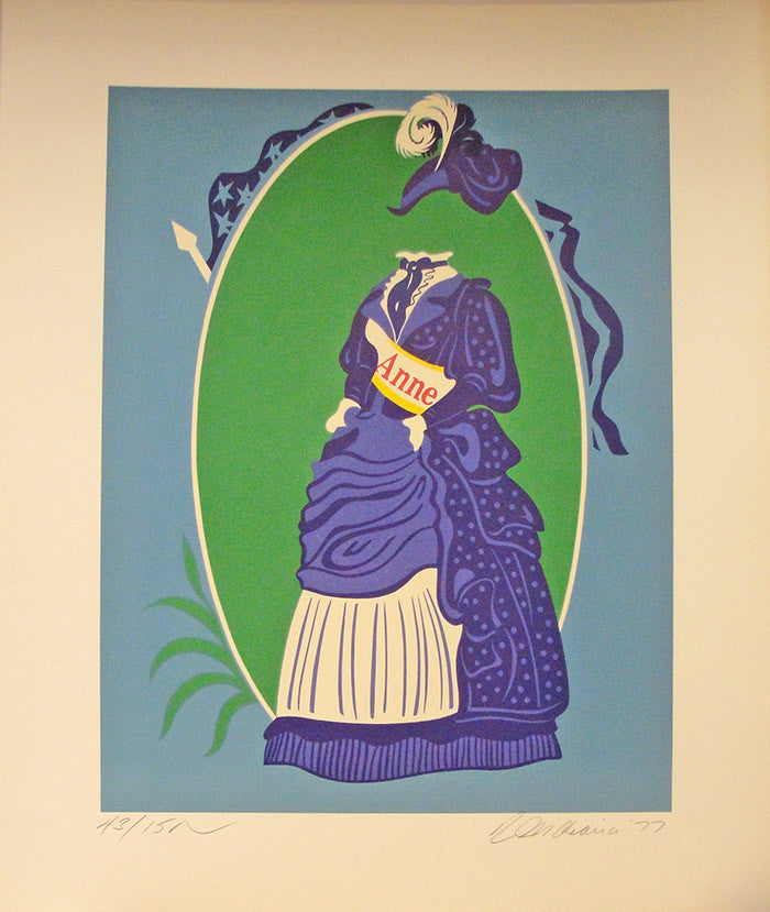 The Anne by Robert Indiana, 1977 lithograph on Arches paper