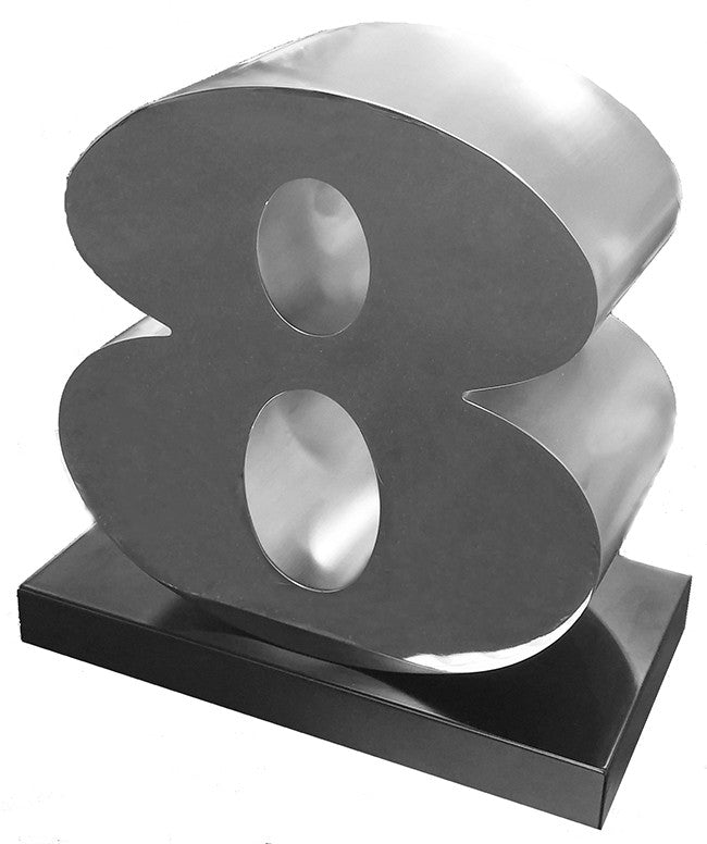 Eight by Robert Indiana, 1978 enamel and steel