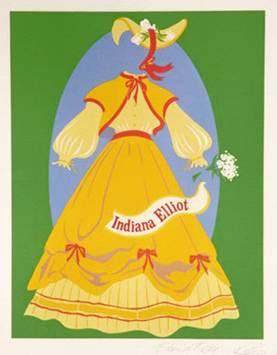 The Indiana Elliot by Robert Indiana, 1977 lithograph on Arches paper