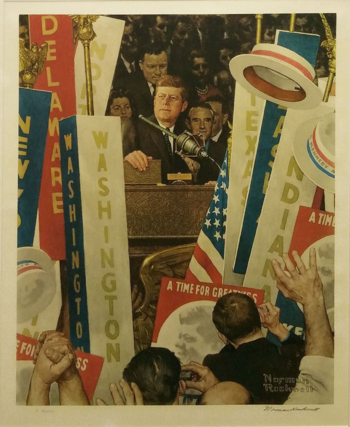 A Time for Greatness by Norman Rockwell, 1970 lithograph