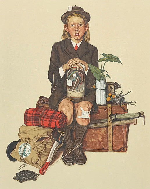 HOME FROM CAMP BY NORMAN ROCKWELL