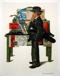 Jazz It Up by Norman Rockwell, lithograph