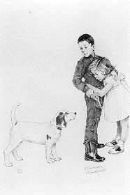 Save Me by Norman Rockwell, 1976 lithograph
