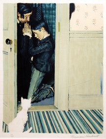 Then Miss Watson Took Me in the Closet and Prayed by Norman Rockwell, 1972 lithograph