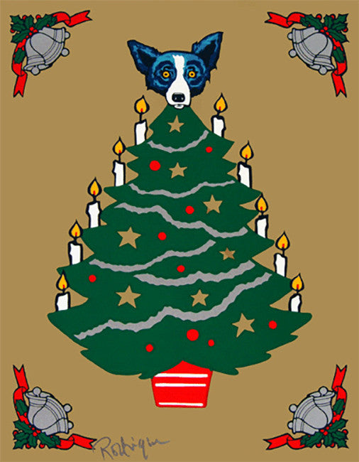 Tree Topper by George Rodrigue, 2000 silkscreen