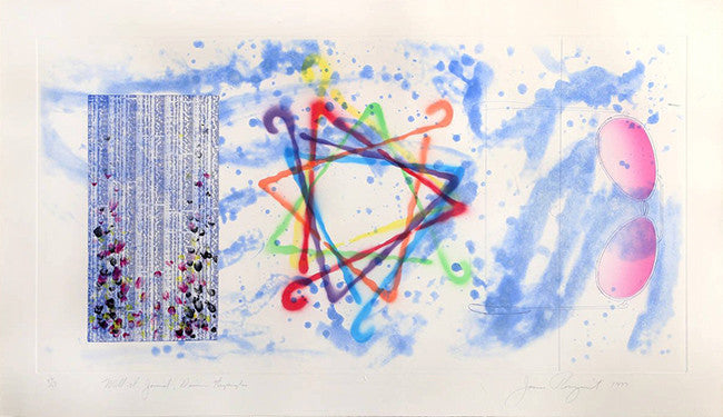 Wall Street Journal, Dinner Triangles by James Rosenquist, 1977 etching & aquatint
