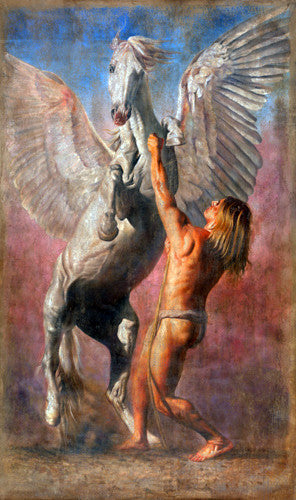 Pegasaea by Tomasz Rut, giclee on canvas