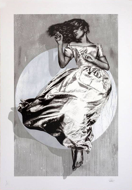 Serenity (White) by Snik, 2018 screen print