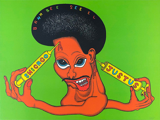 Shicago Justus by Peter Saul by Artists Misc., 1971 lithograph
