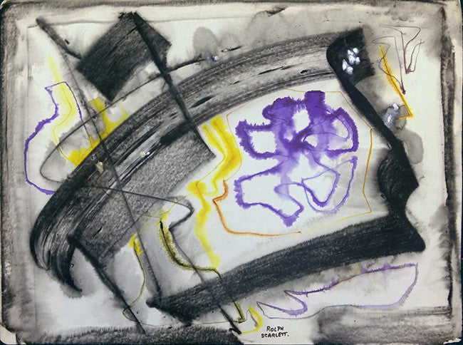 Trapped by Rolph Scarlett, gouache on paper