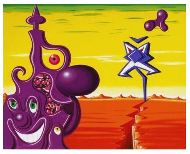 Sajippe Krakka Joujesh by Kenny Scharf, 1998 serigraph