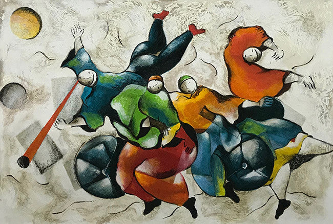 Happy Hour by Schluss by Artists Misc., serigraph