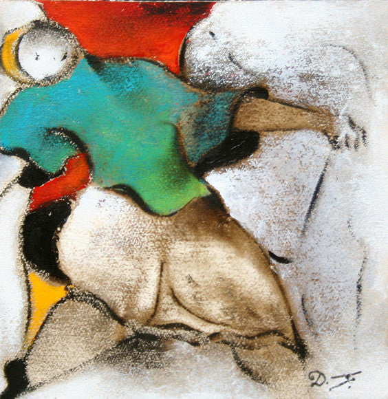 The Party by David Schluss, mixed media