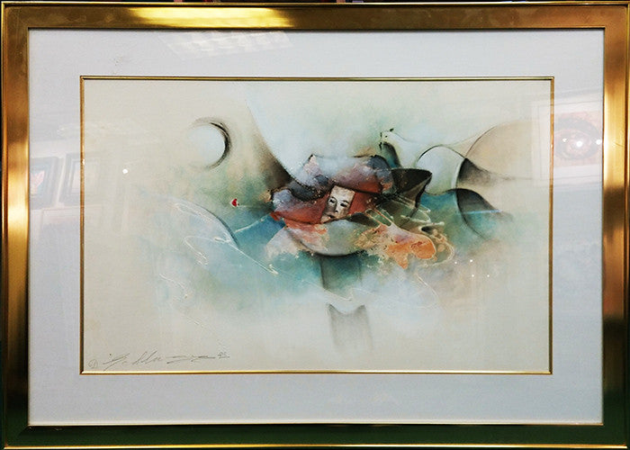 Untitled I by David Schluss, 1986 mixed media on paper