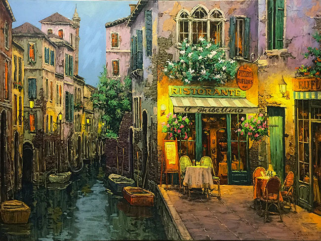 IL Ghibellino by Viktor Shvaiko, hand embellished serigraph on canvas
