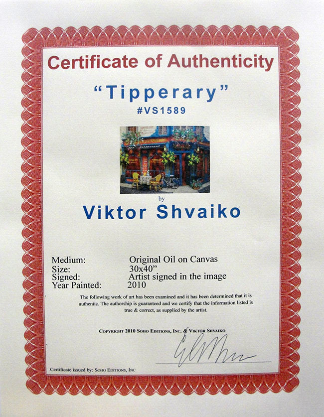 Tipperary by Viktor Shvaiko, 2010 oil on canvas — detail 2