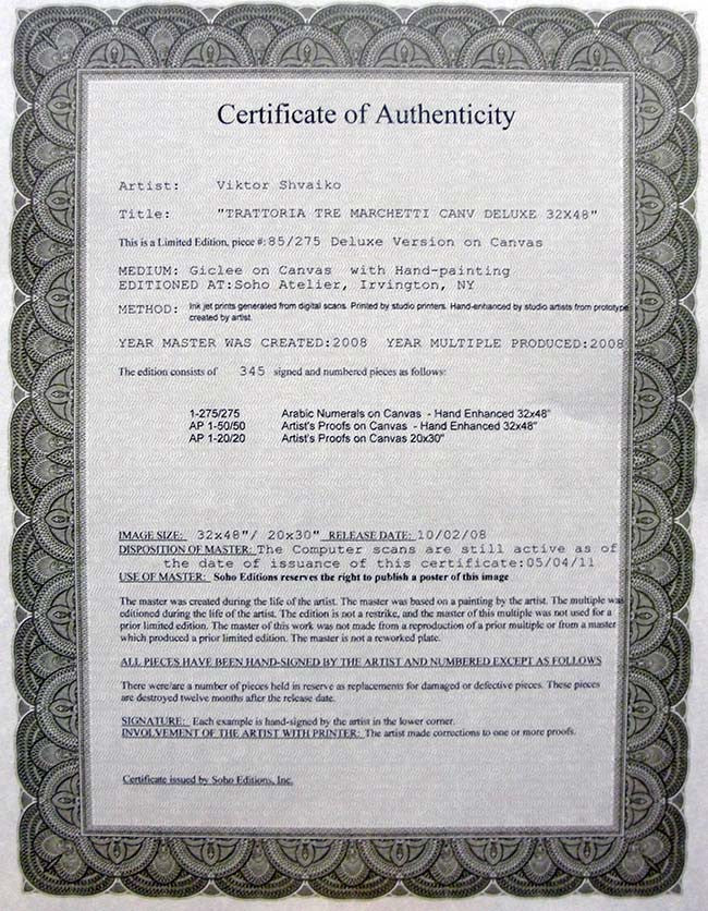 TRATTORIA TRE MACHETTI BY VIKTOR SHVAIKO