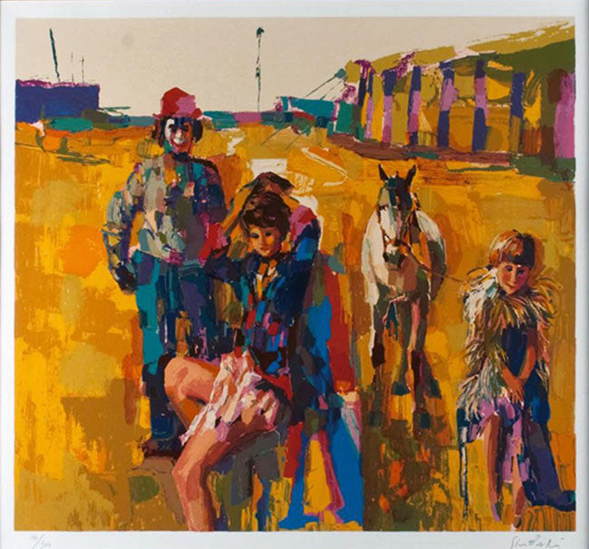 La Famille Du Cirque by Nicola Simbari, serigraph