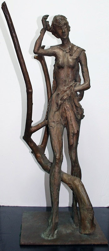 Standing Female Nude by Nicola Simbari, bronze