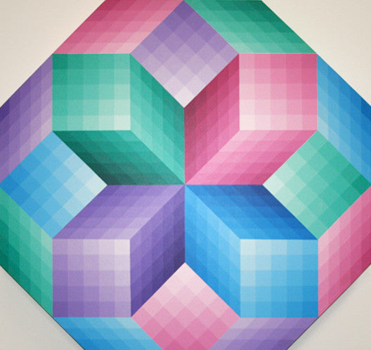 Octagon-polygon by Stan Slutsky, 1993 acrylic, on canvas