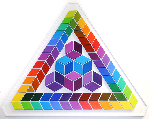 Triangular by Stan Slutsky, mixed media