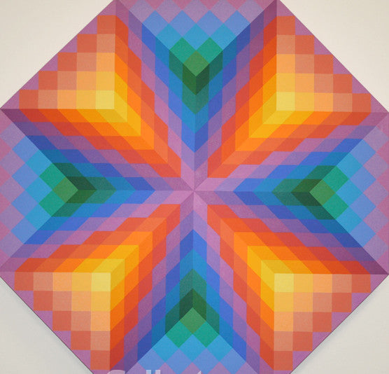 X (Octagon Shape) by Stan Slutsky, 1993 acrylic, on canvas