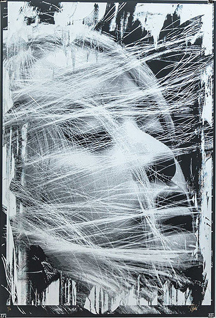 Emmaline (Silver) by Snik, 2017 screen print