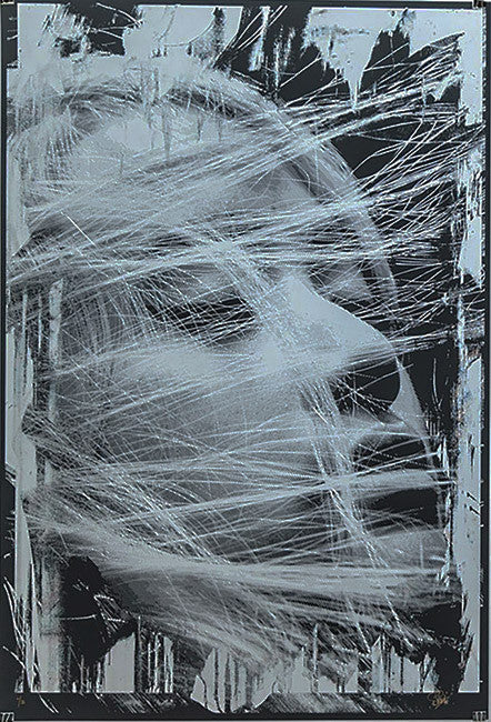 Emmaline (Gray) by Snik, 2017 screen print