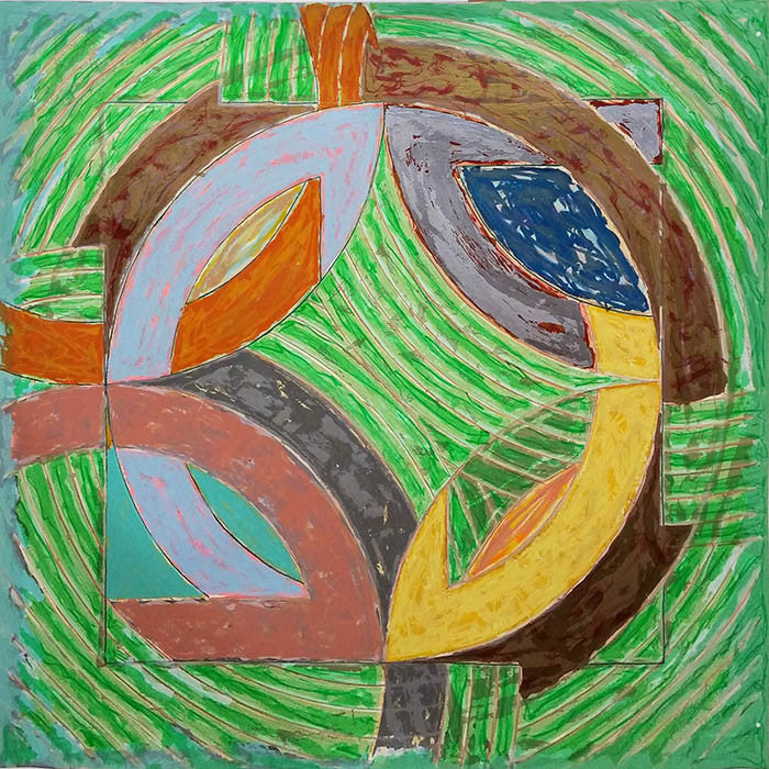 Polar Coordinates IV by Frank Stella, 1980 offset lithograph & screenprint in colors