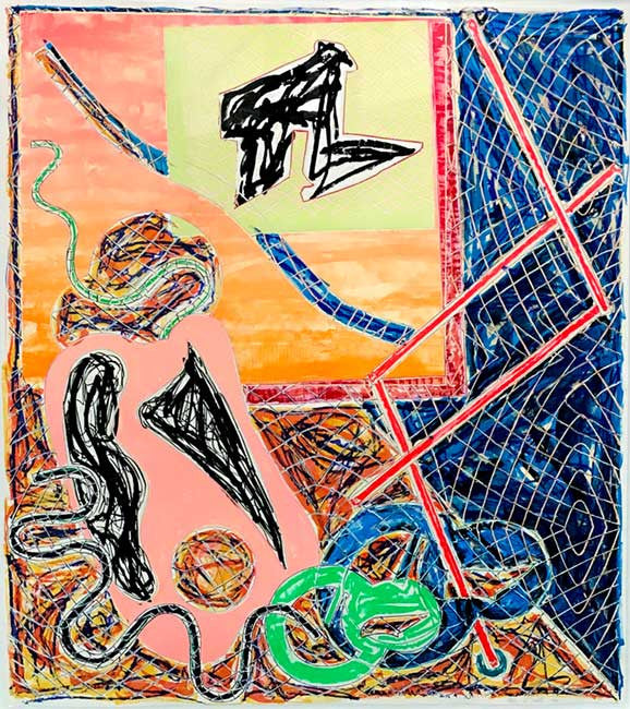 Shards I by Frank Stella, 1982 offset lithograph and screen print in color