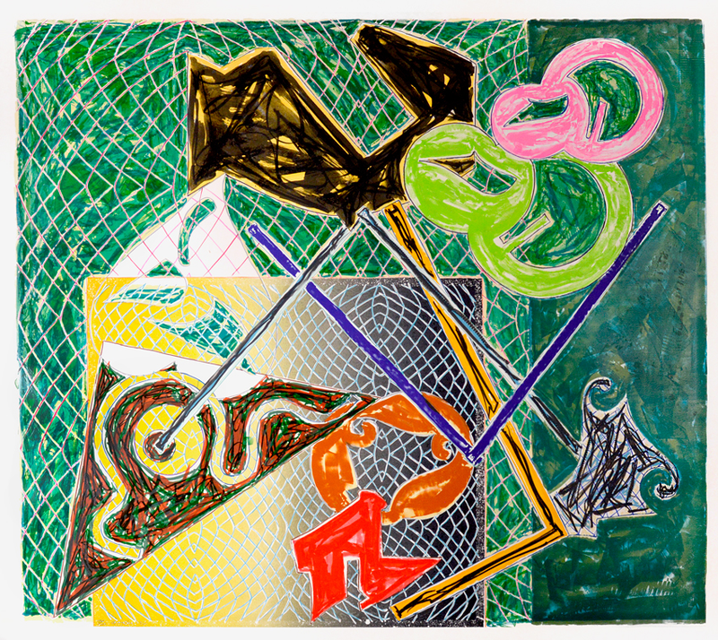 Shards V by Frank Stella, 1982 offset lithograph & screenprint