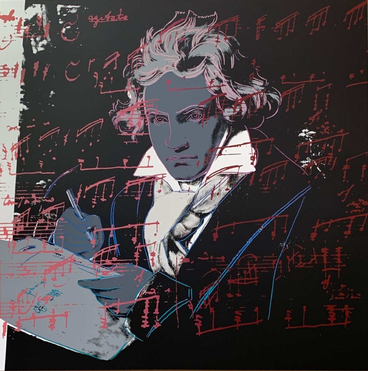 Beethoven (391) by Sunday B. Morning, 1987 screen print on 100% acid free archival museum board