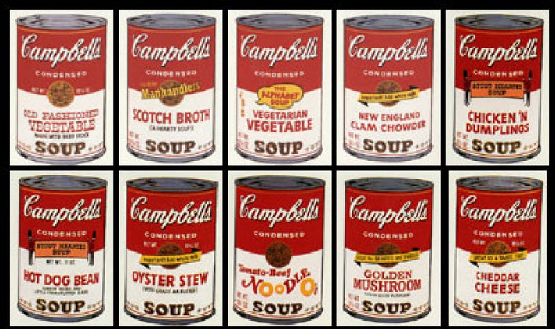 Campbell's Soup Can (Portfolio of 10) Series II by Andy Warhol, screen print