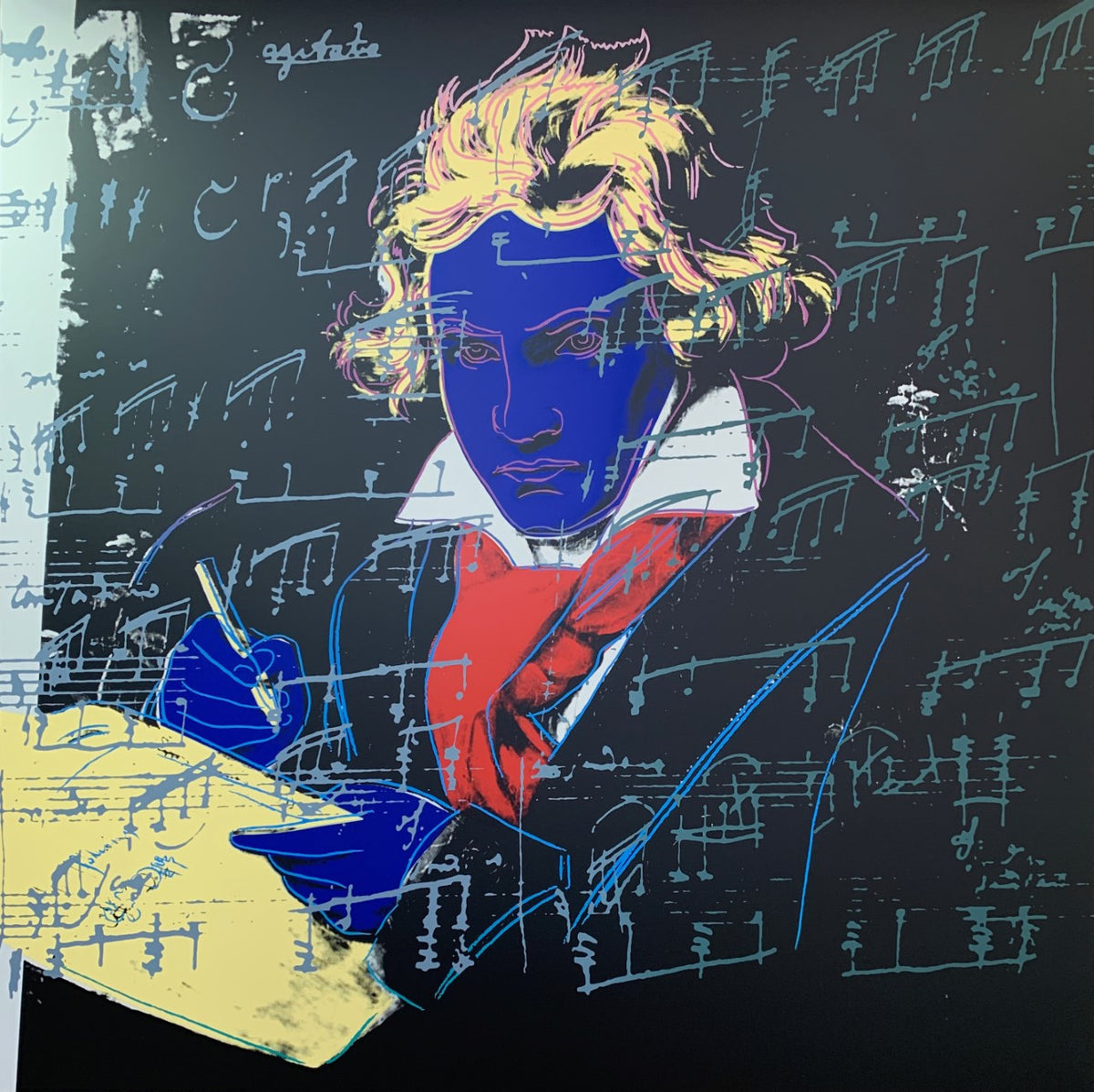 Beethoven (390) by Sunday B. Morning, 1987 screen print on 100% acid free archival museum board