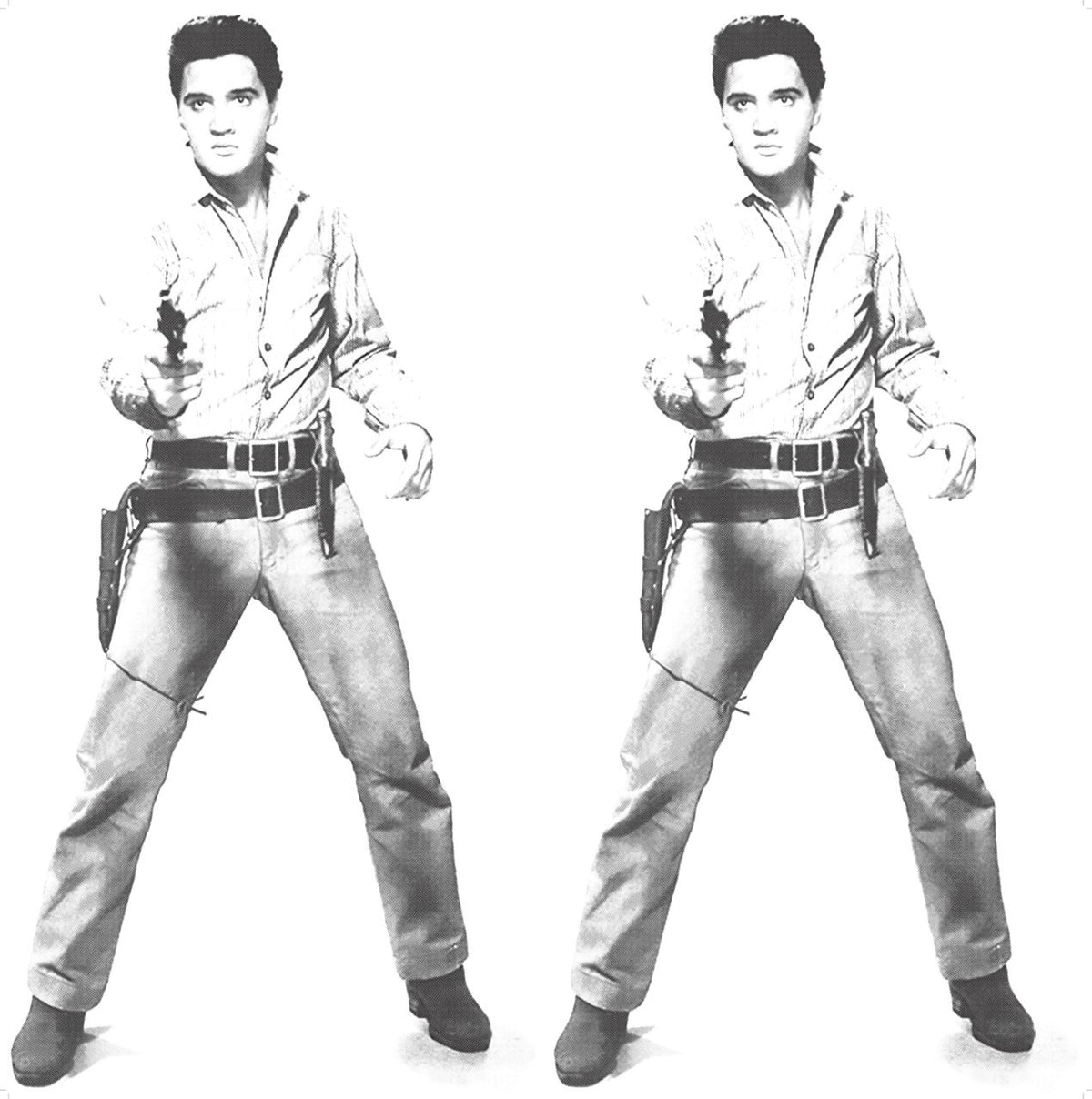 Double Elvis by Sunday B. Morning, 2022 screen print