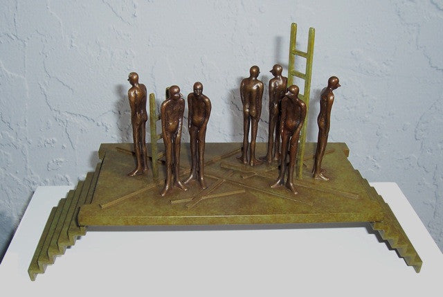7 Friends by Jim Sutter, bronze