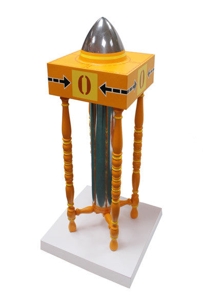 No No by Jim Sutter, painted steel wood and chrome